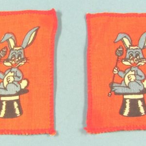 Sew-On Rabbit on Top Hat Patches