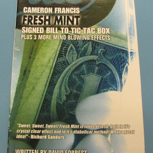 Fresh Mint Signed Bill to Tic Tac Box