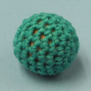 Light Blue Handknit Ball 1 Inch (Canada)