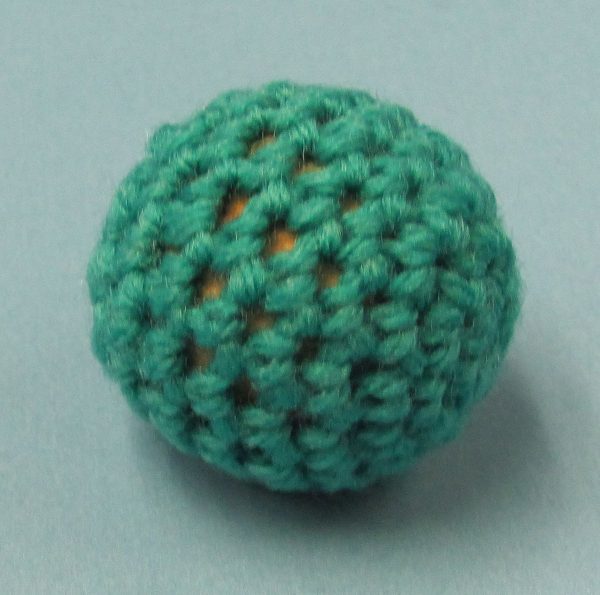 Light Blue Handknit Ball 1 Inch (Canada)