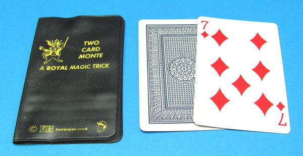 Vintage Royal Magic Two Card Monte With Black Holder