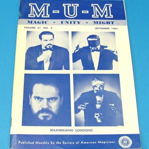 Max Londono on Cover of MUM September 1967