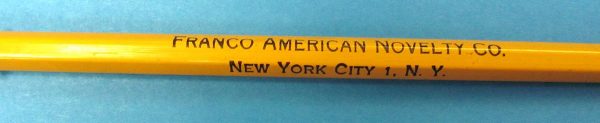 Franco American Novelty Company Double Ended Pencil-2