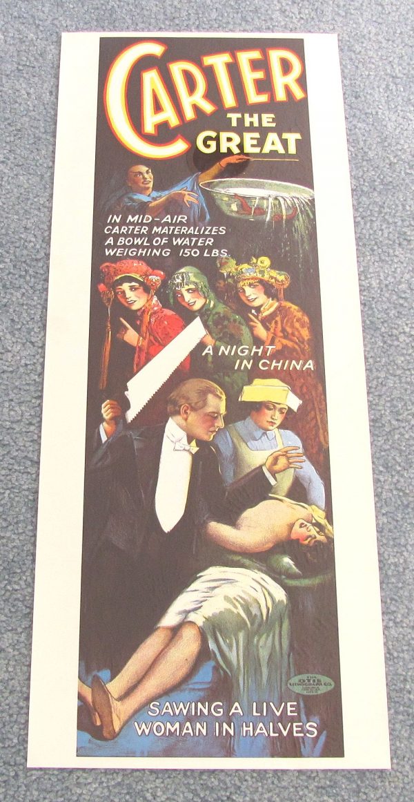 Carter Poster - Sawing a Woman in Half