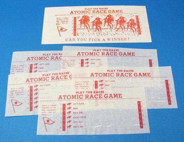 Vintage Atomic Race Game Novelty