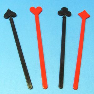 Card Pips Swizzel Sticks Set