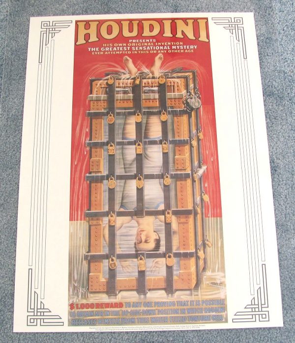 Houdini Water Torture Cell Poster