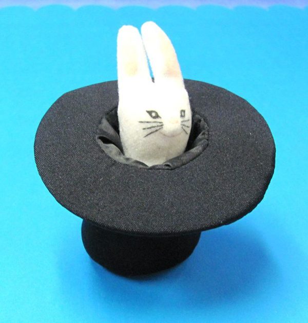 Rabbit In Hat Finger Puppet