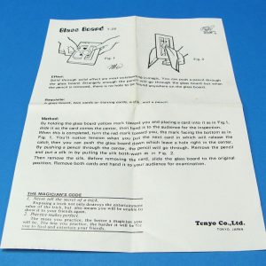 Tenyo's Glass Board Box and Instructions Only