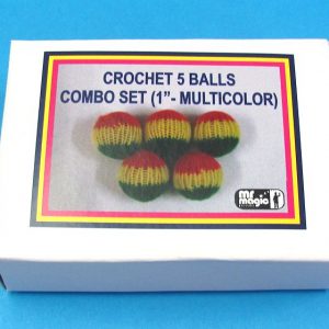 Crochet 5 Balls Combo Set - 1 Inch Multicolor-2