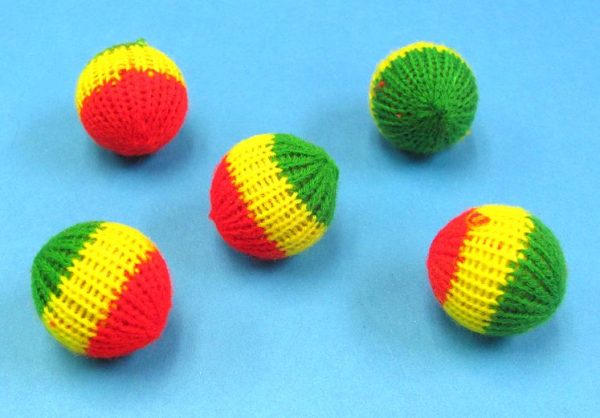 Crochet 5 Balls Combo Set - 1 Inch Multicolor