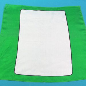 Green Blank Card Silk (A Few Black Spots)