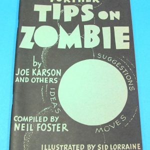 Further Tips On Zombie (Black and Green Cover)