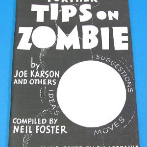 Further Tips On Zombie (Black and White Cover)