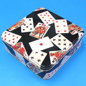 Playing Cards Empty Tin Box