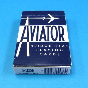 Aviator Bridge-Size Playing Cards - Blue Backs - Opened