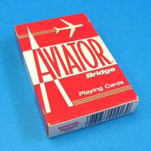 Aviator Bridge-Size Playing Cards - Red Backs - Opened