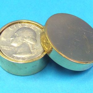 Boston Box - Brass - Quarter Size-2