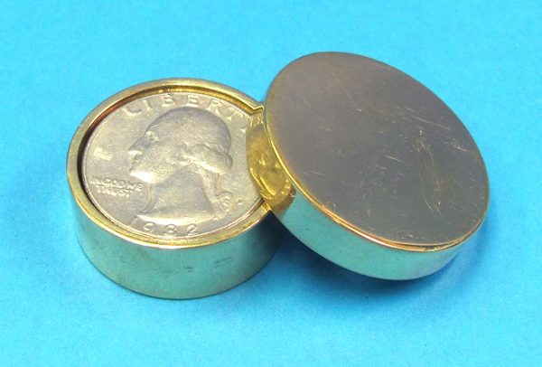 Boston Box - Brass - Quarter Size-2