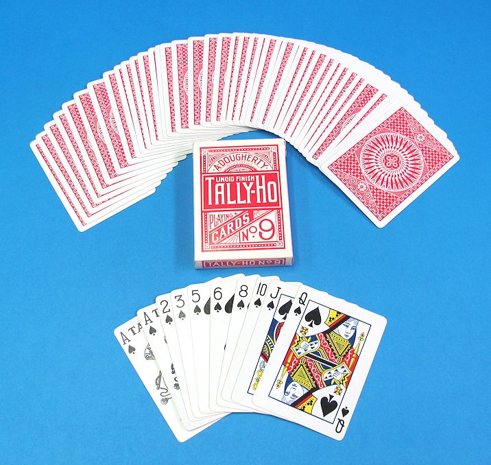 Tally Ho Circle Back Cards With Ten Custom Made Double Face Cards Winkler s Magic Warehouse