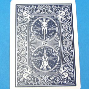 3-1/2 of Clubs Card - Poker Size - Blue Back