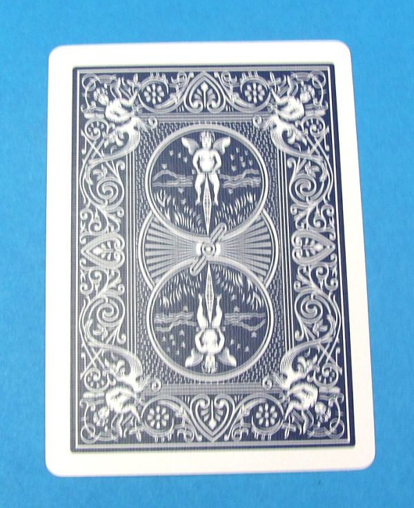 3-1/2 of Clubs Card - Poker Size - Blue Back