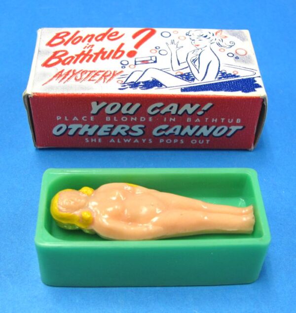 blonde in bathtub mystery (1949 better novelties, inc.)