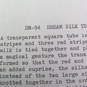 Dream Silk Tube (Tricks Company Ltd.)