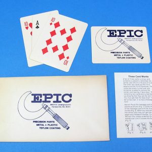 Epic 3 Card Monte Advertising