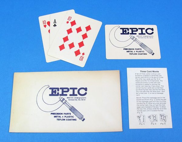 Epic 3 Card Monte Advertising