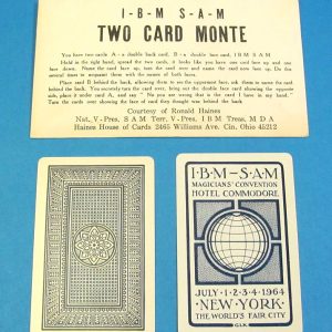 IBM SAM 2 Card Monte World's Fair Advertising