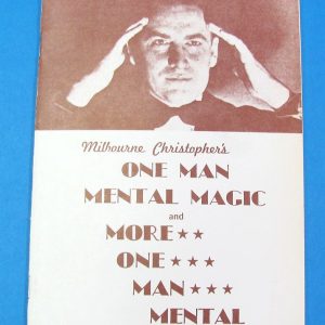 One Man Mental Magic And More One Man Mental Magic