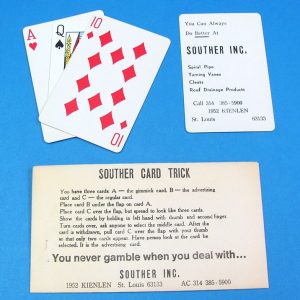 Souther 3 Card Monte Advertising