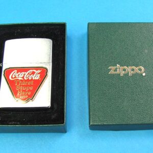 Coca Cola Thirst Stops Here Zippo Lighter (NOS)