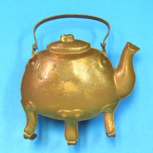Vintage Copper Tea Pot - Pot Holder-2