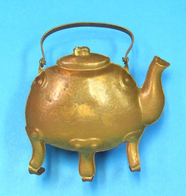 Vintage Copper Tea Pot - Pot Holder-2