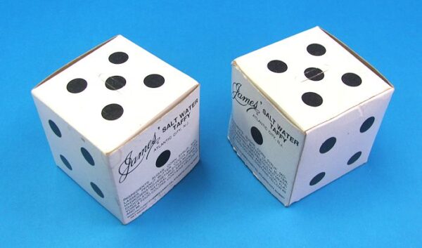 A Pair of James' Salt Water Taffy Cardboard Die Boxes-3