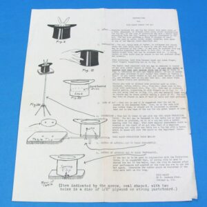 Instructions For Russ Walsh's Rubber Top Hat