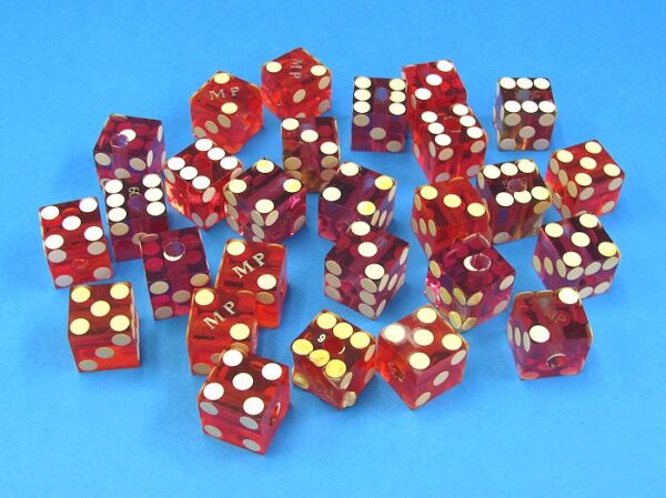 Lot of 24 Drilled Las Vegas Dice