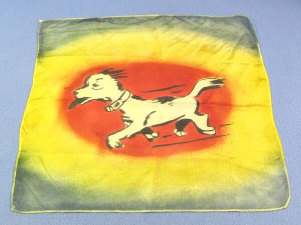 Vintage 18 Inch Dog Silk With Black Tongue