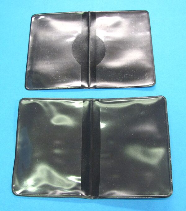 Pair of BlackVinyl Card Cases-2