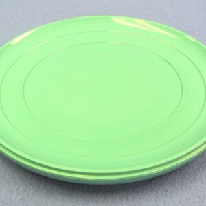 hollow plastic plate light blue green