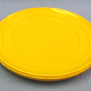 hollow plastic plate yellowish orange