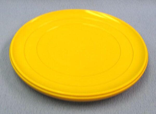hollow plastic plate yellowish orange