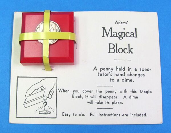 magical block vintage adams wheat cent type