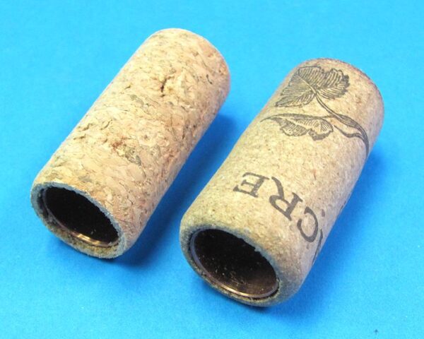 pair of hollow corks for coin in bottle trick #2 2
