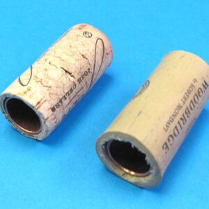 pair of hollow corks for coin in bottle trick #4 2