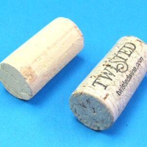 pair of hollow corks for coin in bottle trick #5