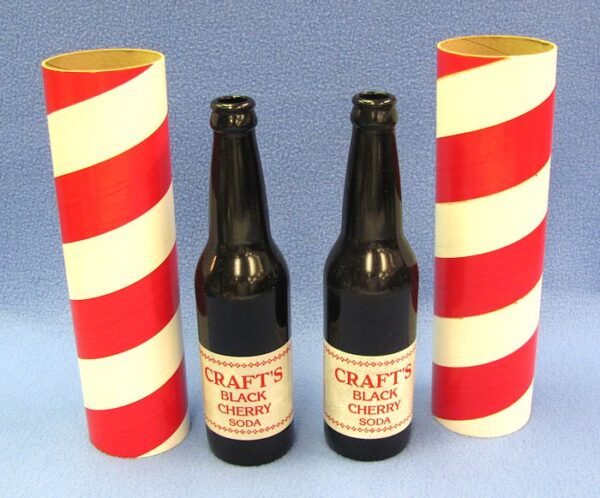 tricky turvy bottles pre owned red stripes
