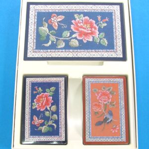 hallmark bridge set with flowers, birds, & butterfly backs